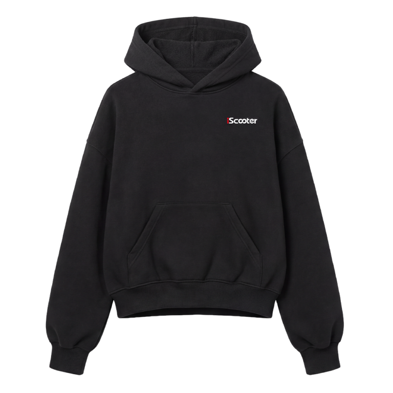iScooter Unisex Logo Hoodie – Black – M
