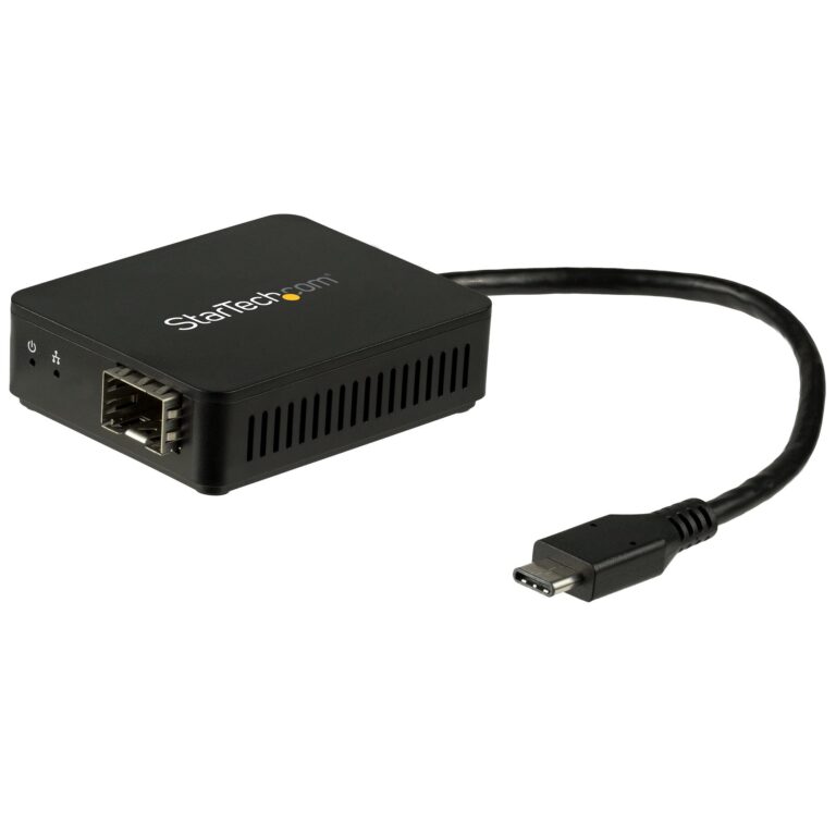 StarTech.com USB-C to Fiber Optic Converter – Open SFP