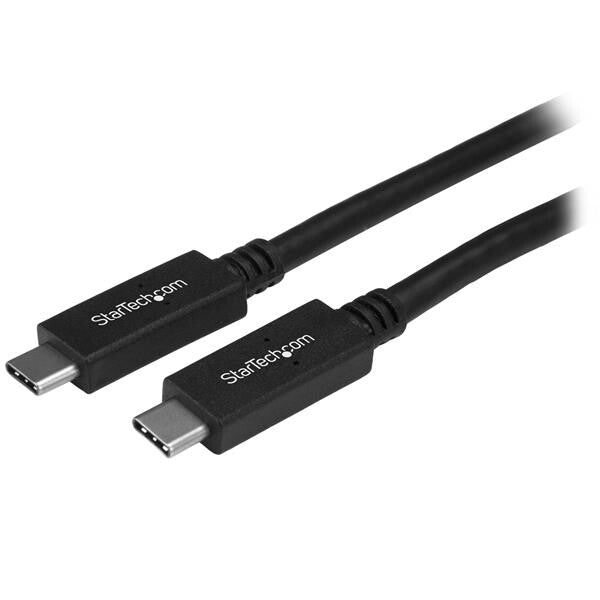StarTech.com 3ft (1m) USB-C Cable, USB 5Gbps, 60W (3A) Power Delivery, 4K 60Hz DP Alt Mode, TPE Jacket – Thunderbolt Compatible