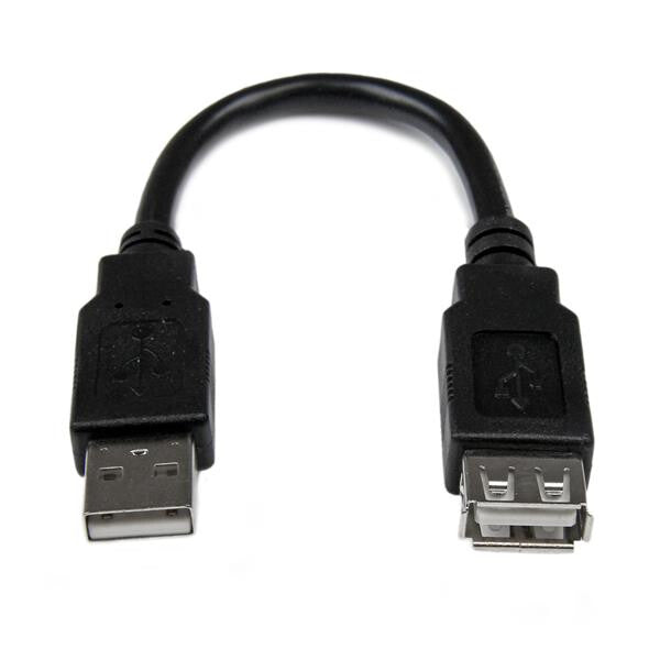 StarTech.com 6in USB 2.0 Extension Adapter Cable A to A – M/F