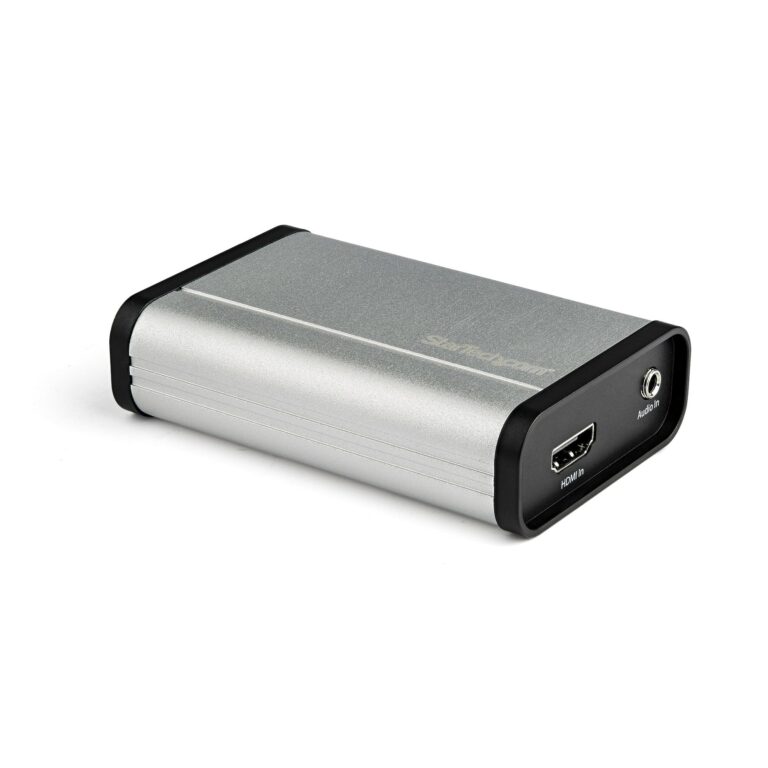 StarTech.com HDMI to USB C Video Capture Device 1080p 60fps – UVC – External USB 3.0 Type-C Capture/Live Streaming – HDMI Audio/Video Recorder – TAA