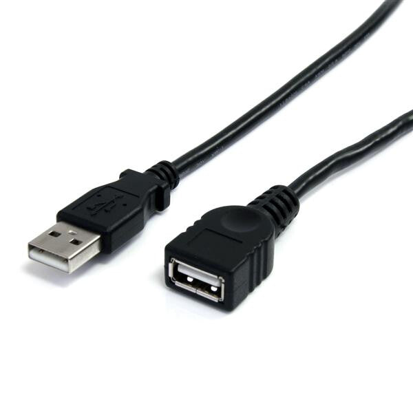 StarTech.com 10 ft Black USB 2.0 Extension Cable A to A – M/F