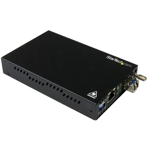 StarTech.com Gigabit Ethernet Copper-to-Fiber Media Converter – SM LC – 20 km