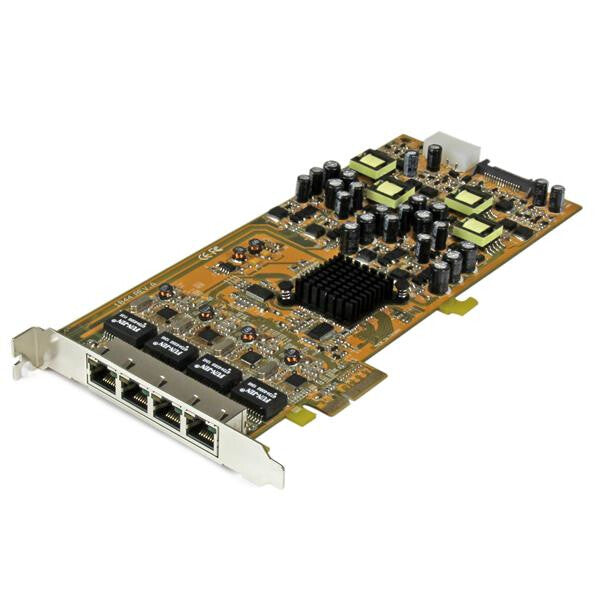 StarTech.com 4 Port Gigabit Power over Ethernet PCIe Network Card – PSE / PoE PCI Express NIC – TAA
