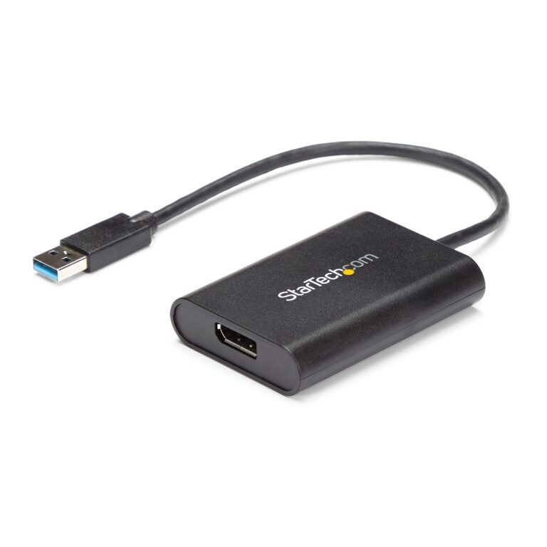 StarTech.com USB 3.0 to DisplayPort Adapter, USB DP Monitor Converter for Windows, 4K (no support for macOS/ChromeOS/Linux) – TAA