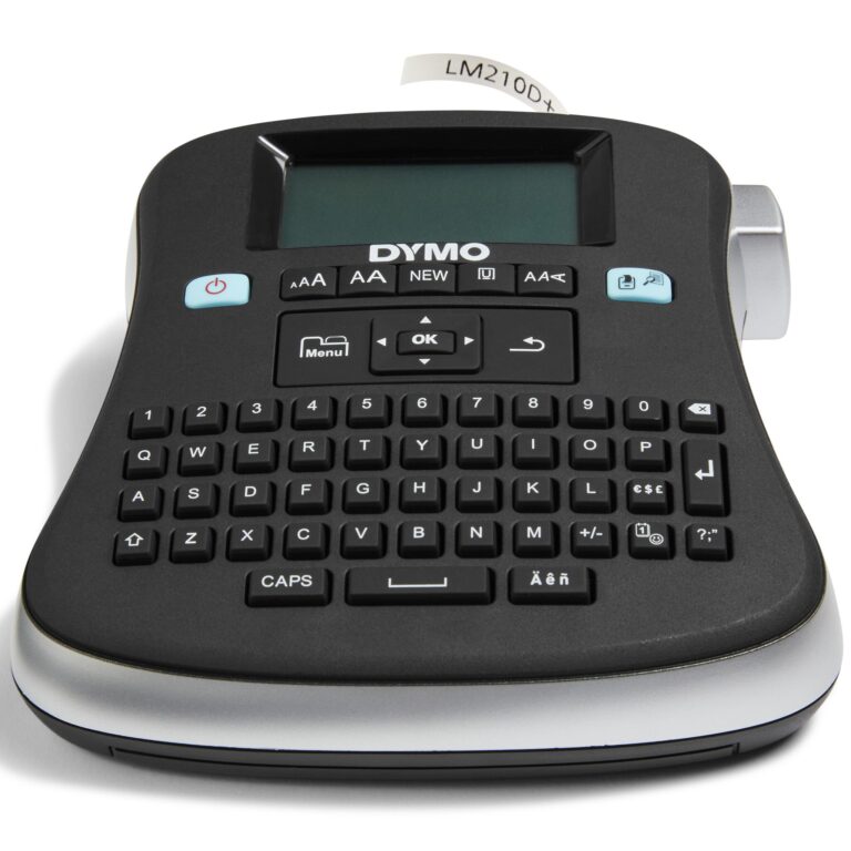 DYMO LabelManager 210D+ Label Maker | Desktop Label Printer | Portable Label Maker with QWERTY Keyboard | Large Display & One-Touch Smart Keys | For