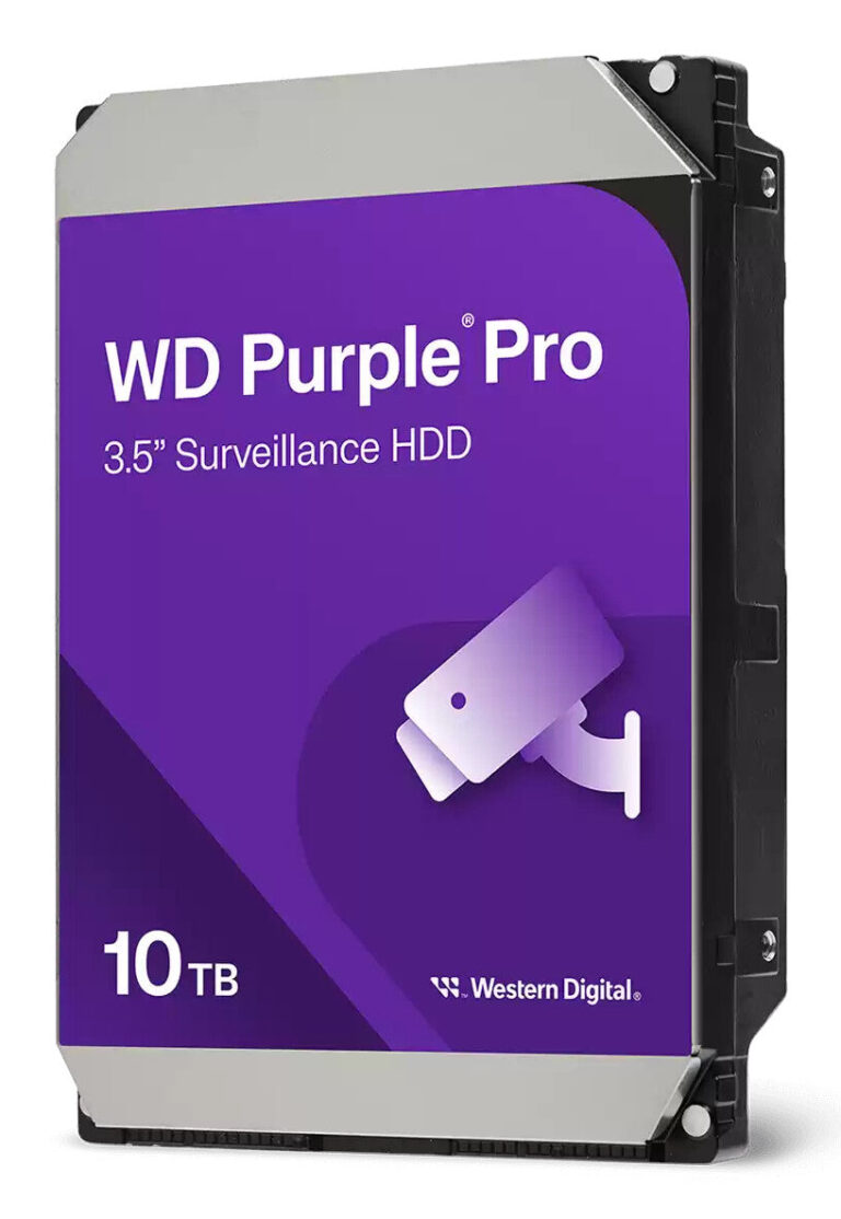 Western Digital Purple Pro WD102PURP internal hard drive 10 TB 7200 RPM 512 MB 3.5″ Serial ATA III