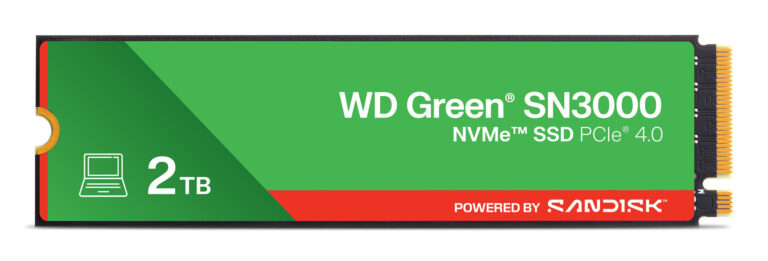 Western Digital Green WD ™ SN3000 NVMe™ SSD POWERED BY SANDISK 2 TB