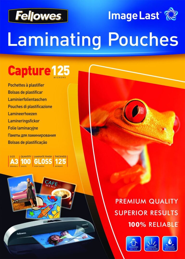 Fellowes ImageLast A3 125 Micron Laminating Pouch – 100 pack