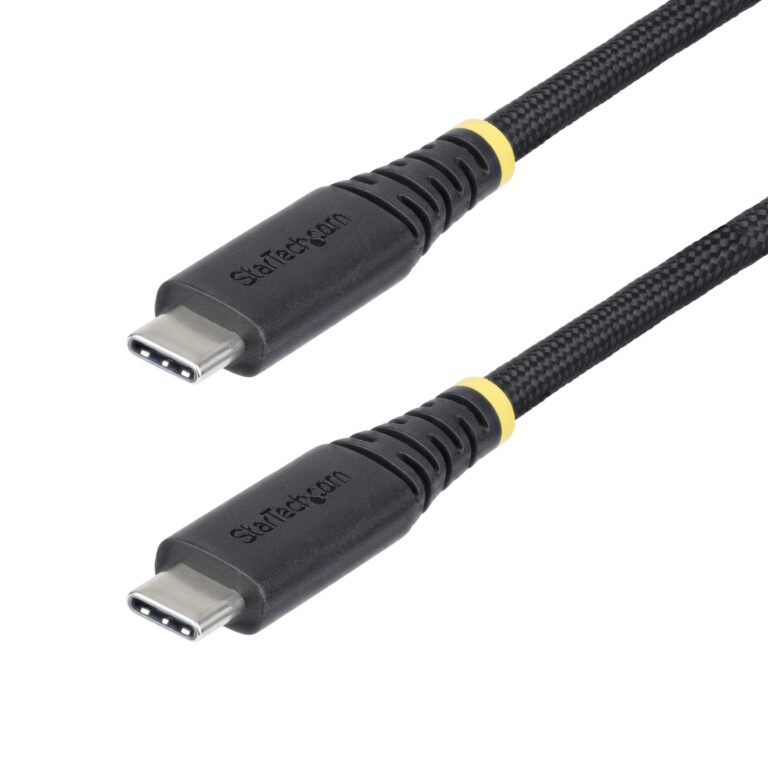 StarTech.com 10ft (3m) USB-C Charging Cable, Durable and Ultra-Flexible, 240W (5A) PD EPR, USB 2.0 Laptop Charger Cable, USB-IF Certified, Rugged
