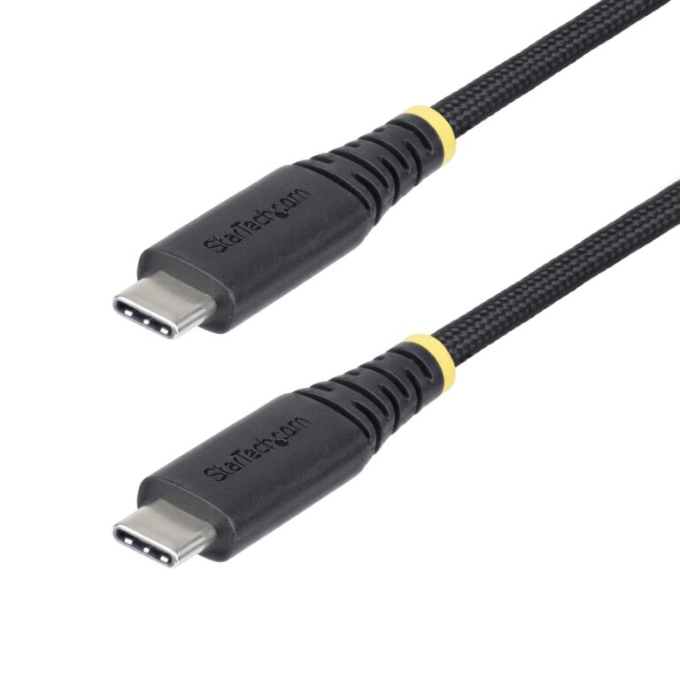 StarTech.com 6ft (2m) USB-C Charging Cable, Durable and Ultra-Flexible, 240W (5A) PD EPR, USB 2.0 Laptop Charger Cable, USB-IF Certified, Rugged