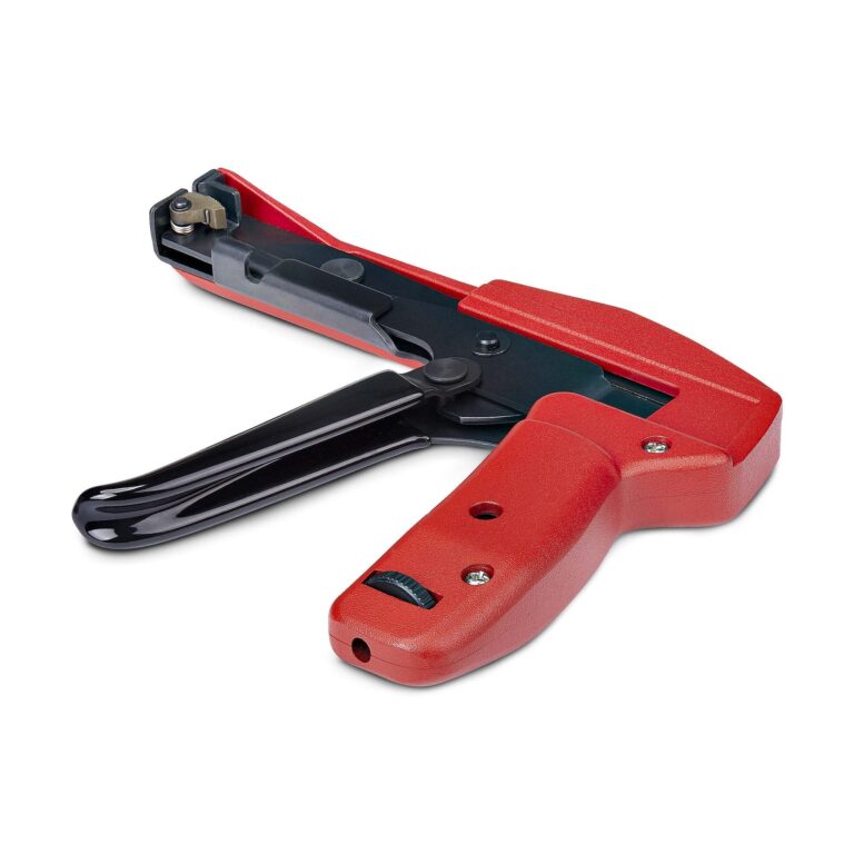 StarTech.com Nylon Cable Tie Gun, Zip Tie Cable Installation and Cutter Tool, Zip Tie Tensioning/Tightener, Works with Nylon Zip Ties 2.4mm to 4.8mm,