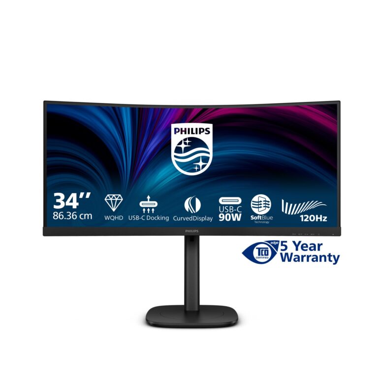 Philips 3000 Series 34″ UltraWide QHD 120Hz Monitor (34B2U3600C/00)