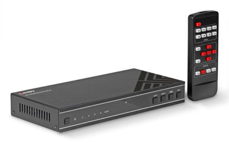 Lindy 4×1 4K60 HDMI Seamless Multiview Switch