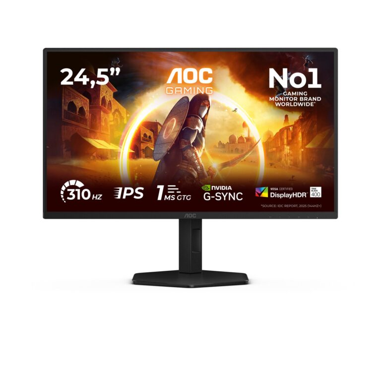 AOC G4 24.5″ Full HD 310Hz Gaming Monitor (25G4SXU)