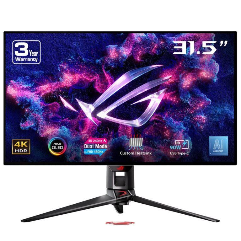 ASUS ROG Swift OLED PG32UCDP 32″ 4K 240Hz Gaming Monitor, WOLED