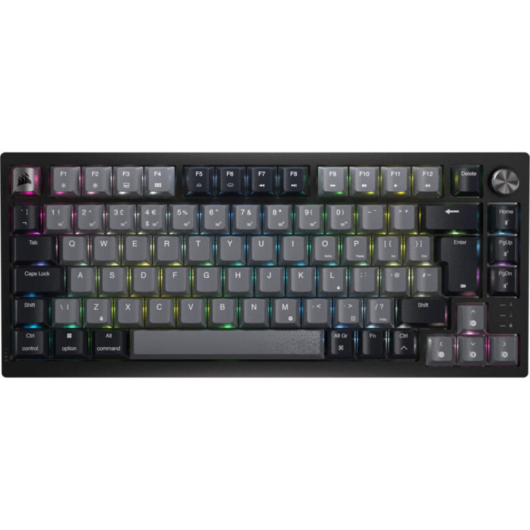 Corsair K65 PLUS WIRELESS keyboard Gaming RF Wireless UK English Black, Grey