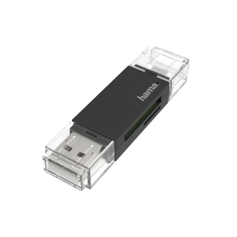 Hama USB Card Reader, OTG, USB-A + Micro-USB, USB 2.0, SD/microSD