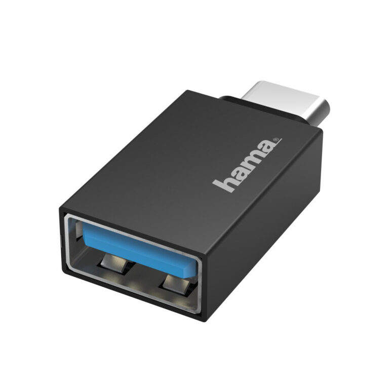 Hama USB OTG Adapter, USB-C Plug – USB Socket, USB 3.2 Gen 1, 5 Gbit/s
