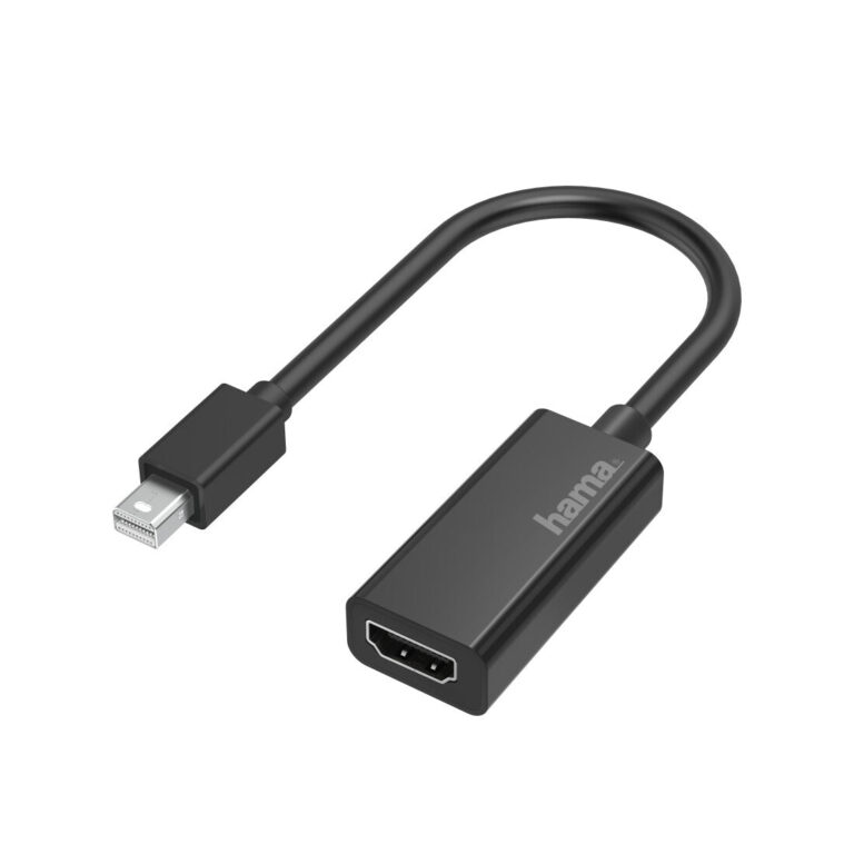Hama Video Adapter, Mini DisplayPort Plug – HDMI Socket, Ultra-HD 4K