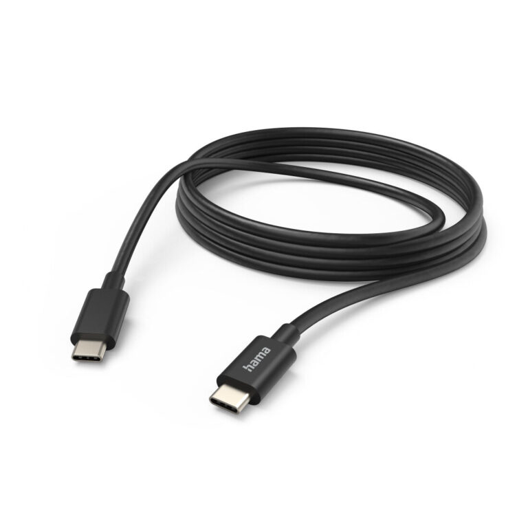 Hama Charging Cable, USB-C – USB-C, 3 m, black
