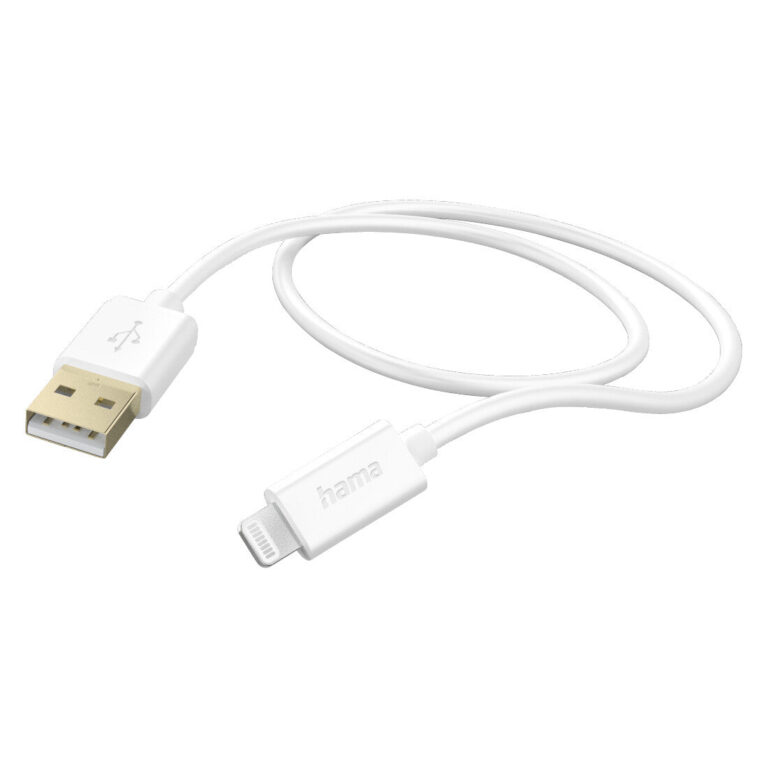 Hama Charging Cable, USB-A – Lightning, 1.5 m, White