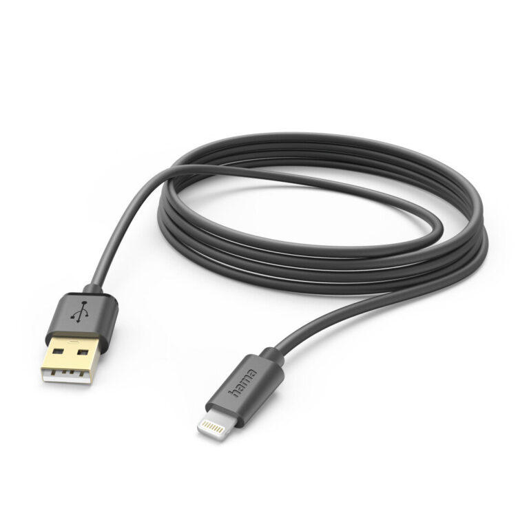 Hama 00201582 lightning cable 3 m Black