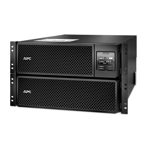 APC Smart-UPS On-Line SRT8KRMXLI – 8kW/VA, 6x C13 + 4x C19 + hardwire 1phase output, rack mountable, Embedded NMC