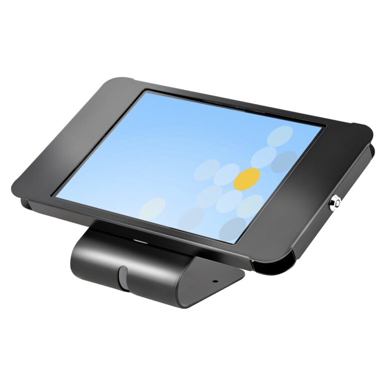 StarTech.com Secure Tablet Stand – Anti-theft Universal Tablet Holder for Tablets up to 10.5″ – Lockable & K-Slot Compatible – Desk / VESA / – TAA