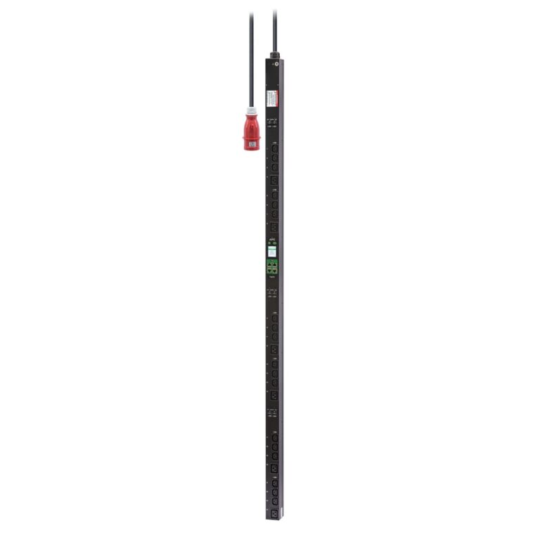APC Easy Rack PDU, Metered Outlet, 0U, 3 Phase, 22kW, 230V, 32A, (18) C13 and (6) C19 outlets, IEC60309 3P+N+PE inlet