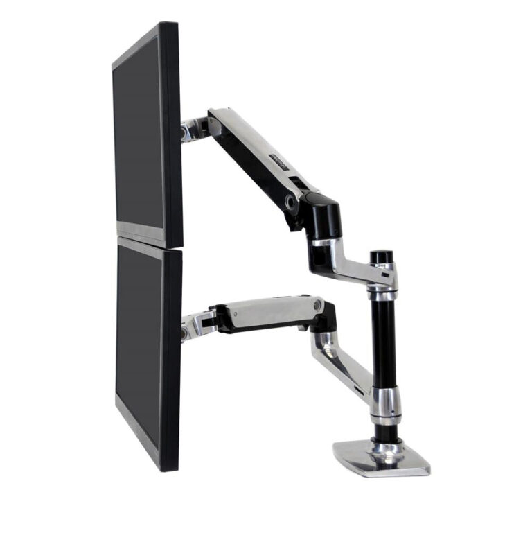 Ergotron LX Series Dual Stacking Arm 61 cm (24″) Desk Silver