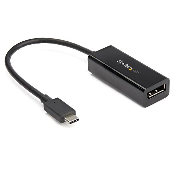 StarTech.com USB C to DisplayPort Adapter – 8K/5K/4K USB Type C to DP 1.4 Alt – 8K 60Hz Thunderbolt 3 Compatible DisplayPort Monitor Display Adapter