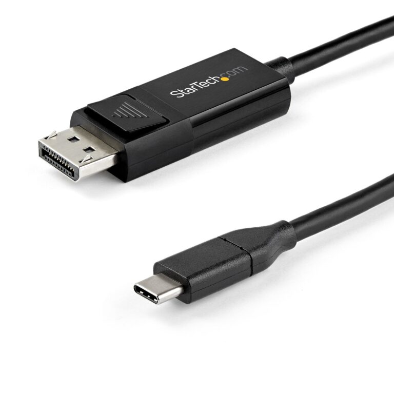 StarTech.com 3.3ft (1m) USB C to DisplayPort 1.4 Cable 8K 60Hz/4K – Bidirectional DP to USB-C or USB-C to DP – USB Type-C/Thunderbolt Monitor Cable
