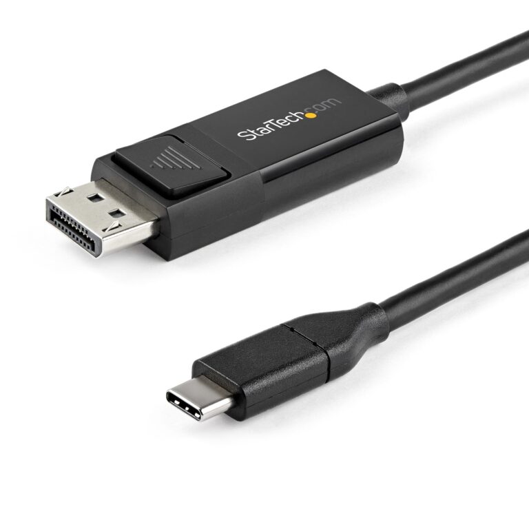 StarTech.com 3.3ft (1m) USB C to DisplayPort 1.2 Cable 4K 60Hz – Bidirectional DP to USB-C or USB-C to DP – USB Type C/Thunderbolt Monitor Cable