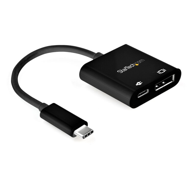 StarTech.com USB C to DisplayPort Adapter with Power Delivery – 8K 60Hz /4K 120Hz USB Type C to DP 1.4 Video Converter w/ – Thunderbolt 3 Compatible