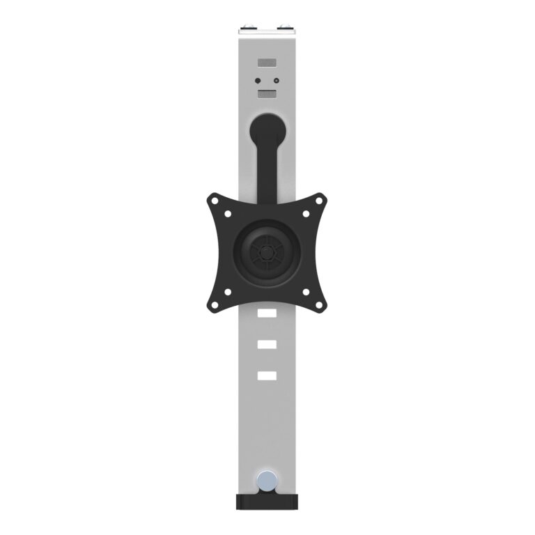 StarTech.com Cubicle Monitor Mount – Cubicle Wall Single Monitor – Height Adjustable Ergonomic Office Cubicle Hanging Flat Panel Hook & Clamp Bracket
