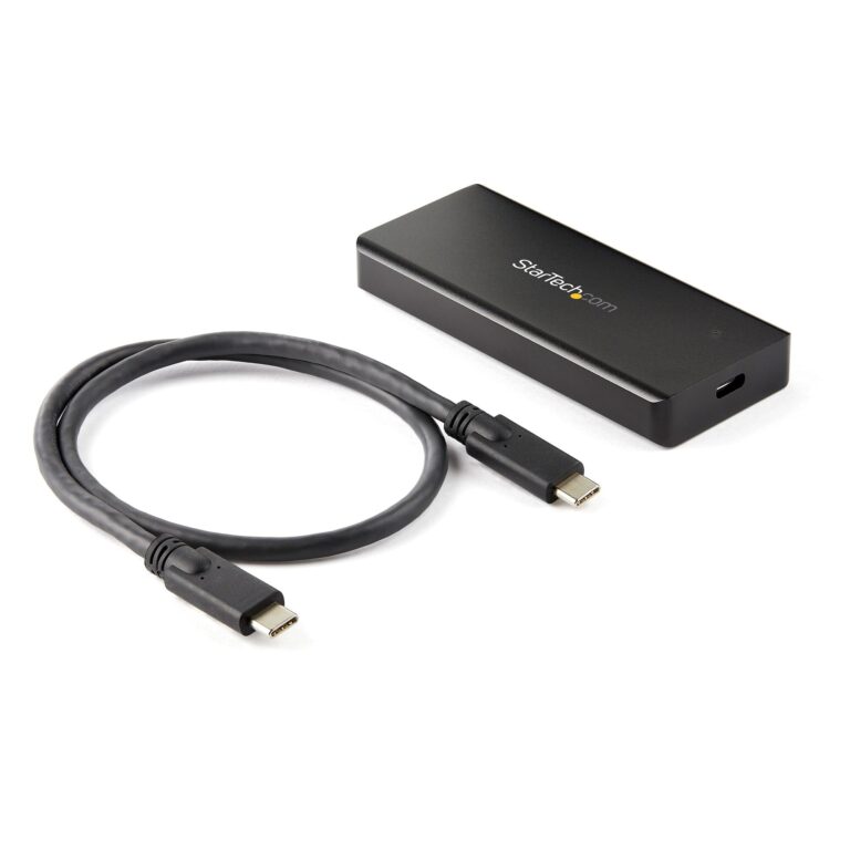 StarTech.com USB-C 10Gbps M.2 NVMe PCIe SSD Enclosure – Rugged Aluminum External M.2 PCIe M-Key Case IP67 Rated – 1GB/s Read/Write – Supports – TAA