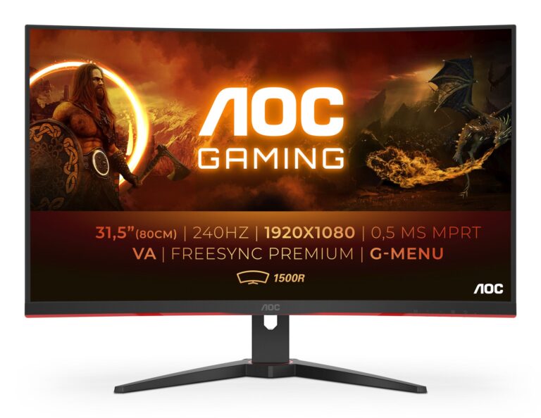 AOC G2 31.5″ FHD 240Hz Gaming Monitor (C32G2ZE/BK)