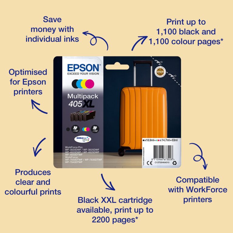 Epson Singlepack Black 405 DURABrite Ultra Ink