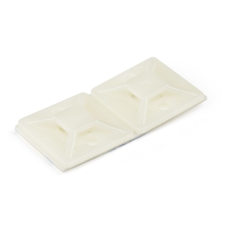 StarTech.com 100 Pack Cable Tie Mounts with Adhesive Tape for 0.18 in. (4.6 mm) Wide Ties – Nylon/Plastic Zip Tie Mounts – Electrical/Network – TAA