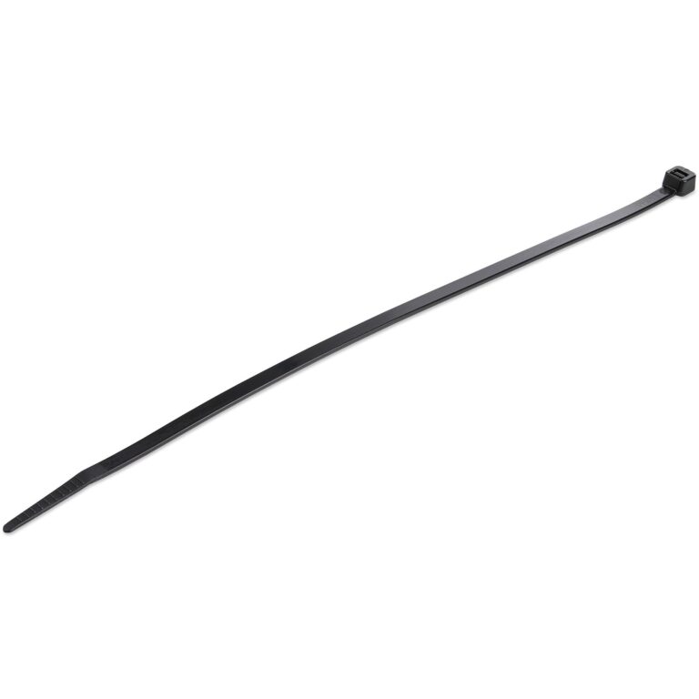 StarTech.com 10″(25cm) Cable Ties – 1/8″(4mm) wide, 2-5/8″(68mm) Bundle Diameter, 50lb(22kg) Tensile Strength, Nylon Self Locking Zip Ties w/ – TAA