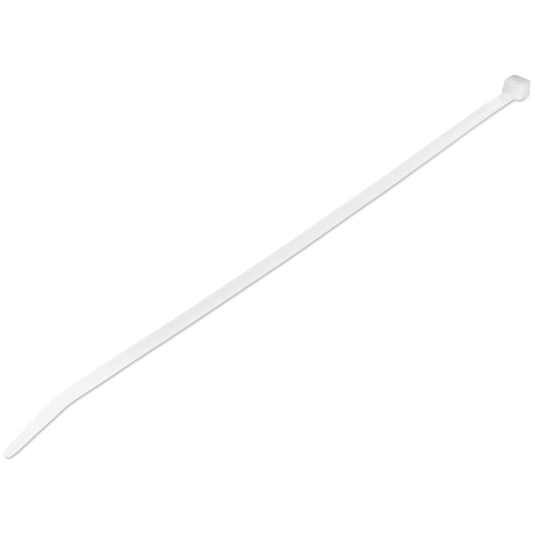 StarTech.com 10″(25cm) Cable Ties – 1/8″(4mm) wide, 2-5/8″(68mm) Bundle Diameter, 50lb(22kg) Tensile Strength, Nylon Self Locking Zip Ties w/ – TAA