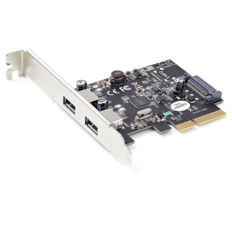 StarTech.com 2-Port USB PCIe Card with 10Gbps/port – USB 3.2 Gen 2 Type-A PCI Express 3.0 x4 Host Controller Expansion Card – – Windows & Linux