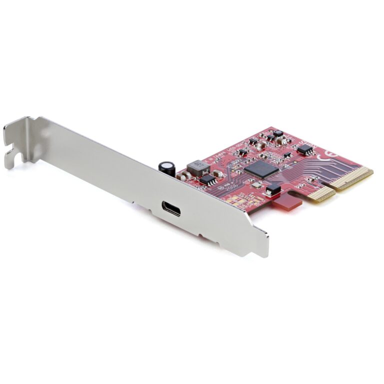 StarTech.com 1-Port USB 3.2 Gen 2×2 PCIe Card, USB-C 20Gbps SuperSpeed PCI Express 3.0 x4 Controller Card, USB Type-C Adapter Card, Data Only,
