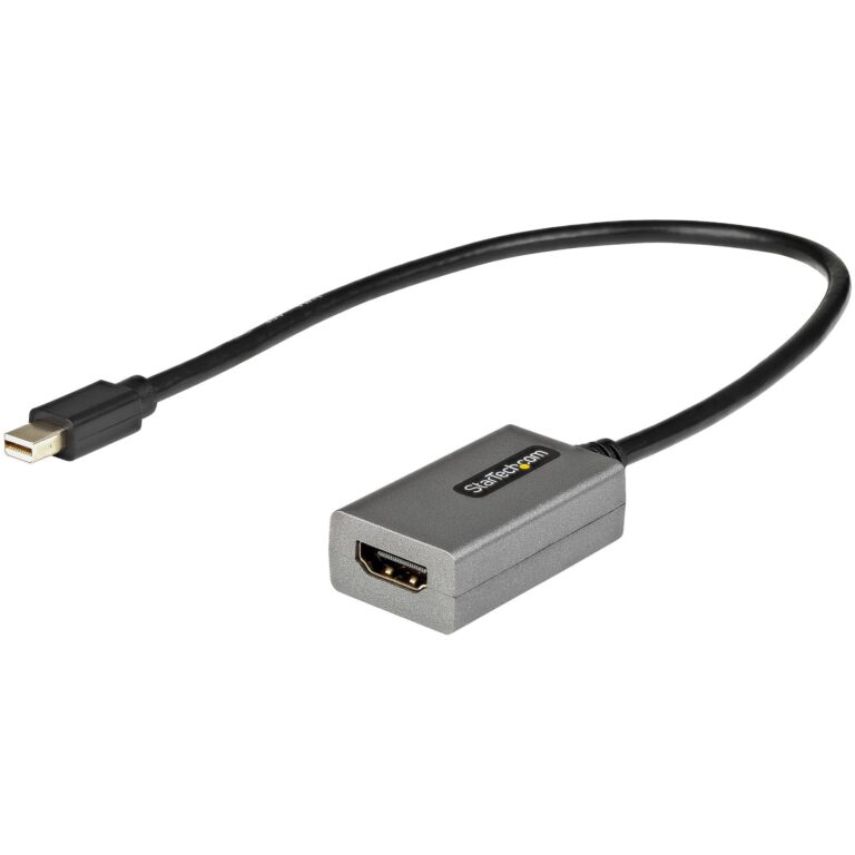 StarTech.com Mini DisplayPort to HDMI Adapter – mDP to HDMI Adapter Dongle – 1080p – Mini DisplayPort 1.2 to HDMI – Upgraded Version of MDP2HDMI