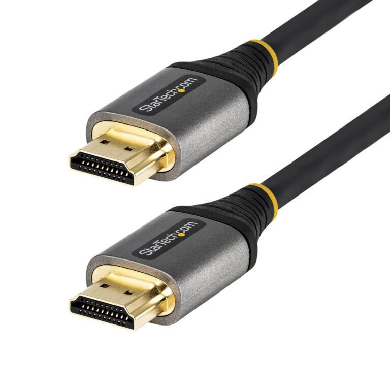 StarTech.com 6ft (2m) HDMI 2.1 Cable 8K – Certified Ultra High Speed HDMI Cable 48Gbps – 8K 60Hz/4K 120Hz HDR10+ eARC – Ultra – Flexible TPE Jacket