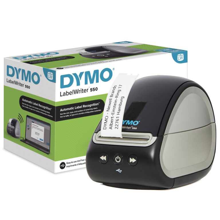 DYMO LabelWriter 550 Label Printer | Label Maker with Direct Thermal Printing | Automatic Label Recognition | Prints Address LabelsShipping
