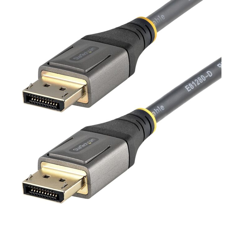StarTech.com 16.4ft (5m) VESA Certified DisplayPort 1.4 Cable – 8K 60Hz HDR10 – Ultra HD 4K 120Hz Video – DP 1.4 Cable / Cord – For – M/M