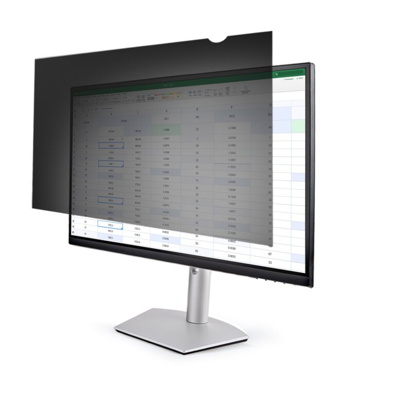 StarTech.com Monitor Privacy Screen for 24″ Display – Computer Screen Security Filter – Blue Light Reducing Screen Protector Film – 16:10 – TAA