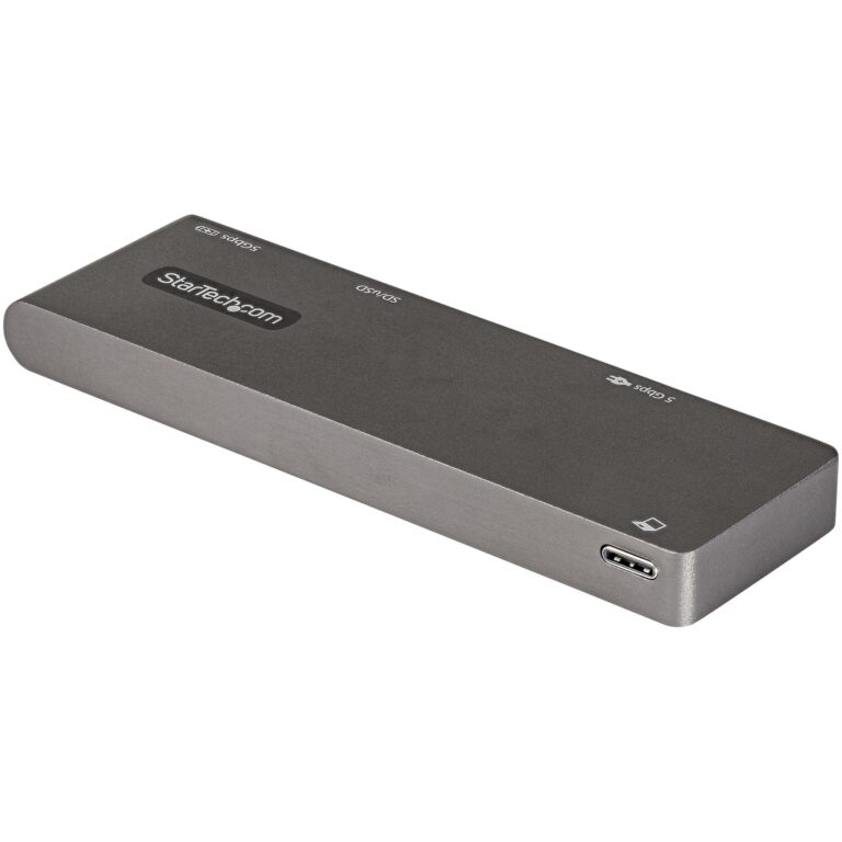 StarTech.com USB C Multiport Adapter for MacBook Pro/Air – USB Type-C to 4K HDMI, 100W Power Delivery Pass-through, – Portable USB-C Mini Dock